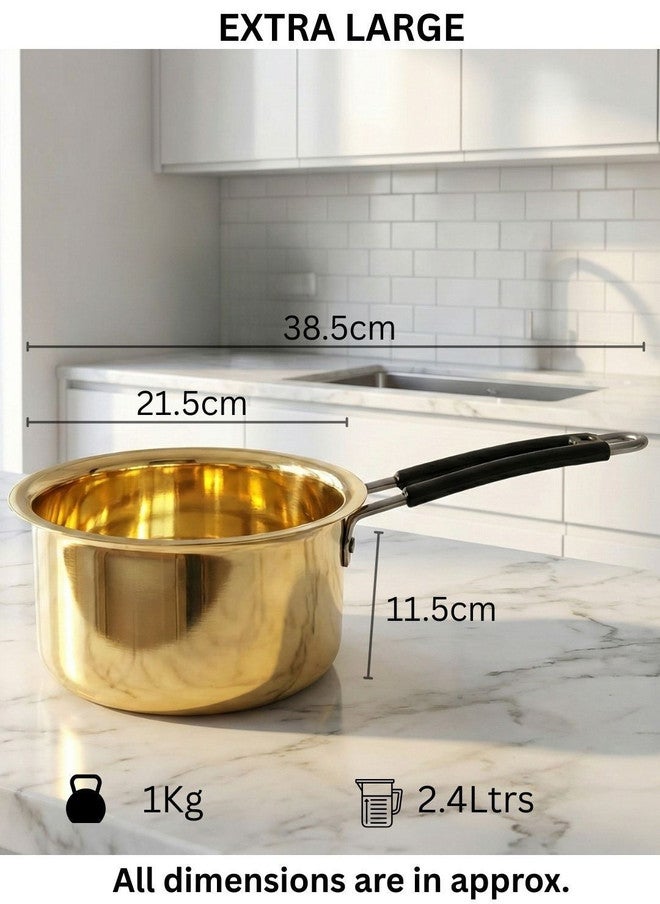 Nyra Kitchenware طاسة نحاسية بلون برونزي من نيرا للأدوات المطبخية آمنة للغسل في غسالة الصحون - Image 3